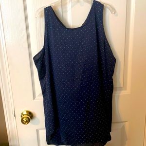 Ann Taylor - NWT! Cute navy w/ tiny polka dots - classy & comfortable!
